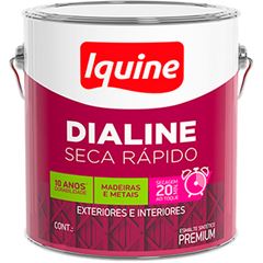 ESMALTE SINTETICO SECAGEM RAPIDA DIALINE 112,5ML PLATINA IQUINE