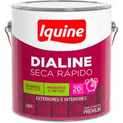 ESMALTE SINTETICO SECAGEM RAPIDA DIALINE 112,5ML CINZA MEDIO IQUINE