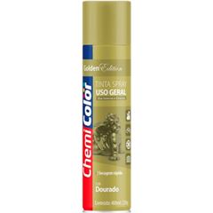 TINTA SPRAY USO GERAL 400ML DOURADO CHEMICOLOR