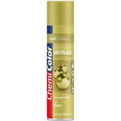 TINTA SPRAY METALICA 400ML OURO CHEMICOLOR