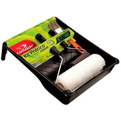 KIT PARA PINTURA COM 4 PE¿AS - ROLO/ROLINHO/TRINCHA/BANDEJA 814 CONDOR