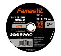 DISCO DE CORTE PARA FERRO 4.1/2”X1MMX7/8”  FOXLUX