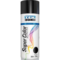 TINTA SPRAY METALICA 350ML PRETO TEK BOND