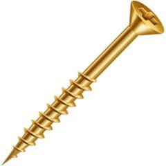 PARAFUSO PARA MADEIRA CABECA CHATA PHILIPS 6,0X30MM BICROMATIZADO ROSCA PARCIAL SOBERBA CISER