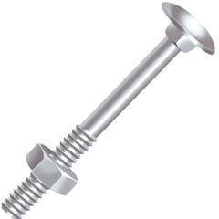 PARAFUSO FRANCES ROSCA PARCIAL COM PORCA 1/2X12” CISER