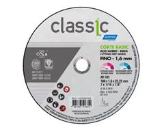 DISCO DE CORTE PARA ACO INOX 7”X1,6MMX7/8” CLASSIC BASICO NORTON
