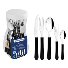 FAQUEIRO 20 PC LEME PRETO TRAMONTINA