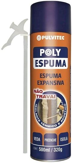 ESPUMA EXPANSIVA SPRAY POLIURETANO 500ML POLYFORT