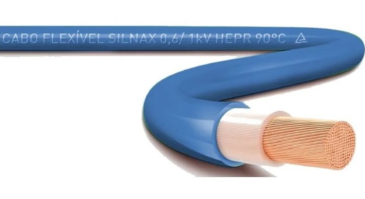 Cabo Flex Silnax Kv Azul Peca Com M Sil Abreu Silva