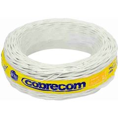 FIO FLEX TORCIDO 0,50MM BRANCO COM 100M COBRECOM