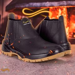 BOTA SEGURANCA BIDENSIDADE COM ELASTICO COM BICO PVC N38 CRIVAL