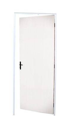 KIT PORTA PRENSADA BRANCA DIREITA LISA 210X70 CLM