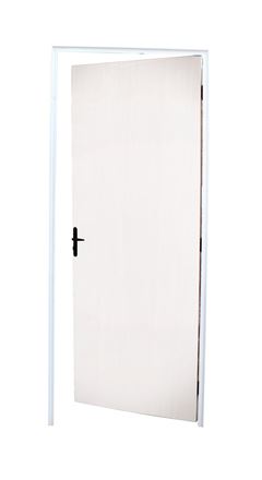 KIT PORTA PRENSADA BRANCA ESQUERDA LISA 210X70 CLM