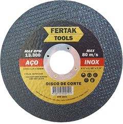 DISCO CORTE INOX 4.1/2X”1 3MMX7/8 FERTAK