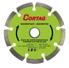 DISCO DIAMANTADO SEGMENTADO 180MMX25MM CORTAG