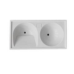 TANQUE SINTETICO 1.20X60 DUPLO CINZA FIBRA LEVE