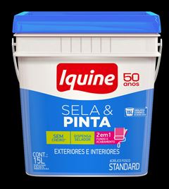 TINTA ACRILICA EXTERNA SELA & PINTA15L AZUL PETROLEO IQUINE