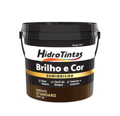 TINTA ACRILICA EXTERNA BRILHO E COR SEMI BRILHO 15L PRETA HIDROTINTAS