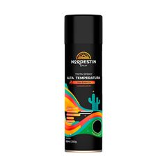 TINTA SPRAY ALTA TEMPERATURA 350ML PRETO FOSCO NORDESTIN