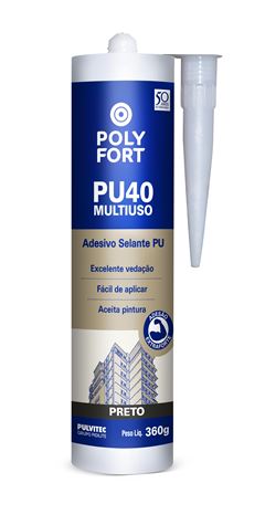 ADESIVO SELANTE PU40 360G PRETO PULVITEC