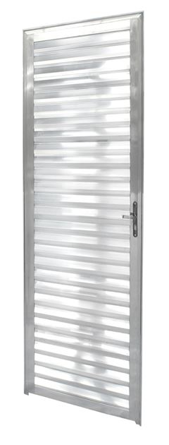 PORTA VENEZIANA ALUMINIO NATURAL LADO DIREITO 210X70 CLM