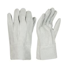 LUVA RASPA COM REFORCO 15CM BRANCA PLASTCOR