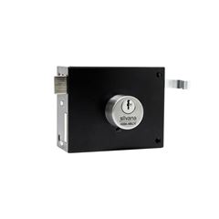 FECHADURA SOBREPOR FORT PRETA 100MM SILVANA