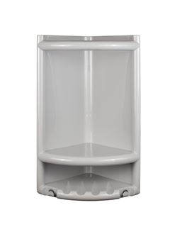 PORTA SHAMPOO DE CANTO CINZA CLARO DUDA