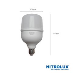 LAMPADA LED BULBO 50W 6500K T100 NITROLUX