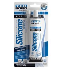 ADESIVO SILICONE ACETICO 50G BRANCO TEK BOND