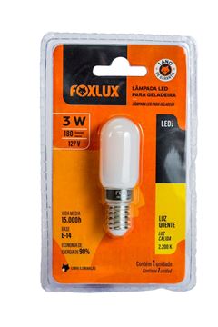 LAMPADA GELADEIRA 3W 127V E14 FOXLUX