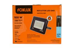 REFLETOR LED PRETO BIVOLT 100W 6500K FOXLUX