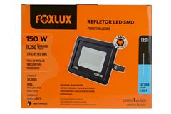 REFLETOR LED PRETO BIVOLT 150W 6500K FOXLUX