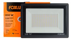 REFLETOR LED PRETO BIVOLT 200W 6500K FOXLUX