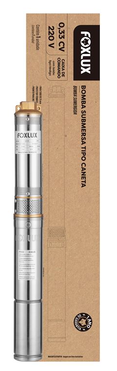 BOMBA SUBMERSA CANETA  0,33CV 220V FOXLUX