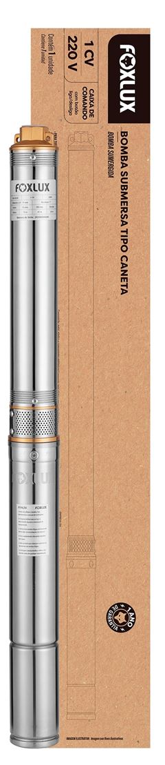 BOMBA SUBMERSA CANETA 1CV 220V FOXLUX