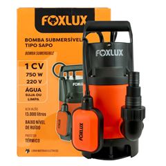 BOMBA SUBMERSIVEL SAPO 1CV 220V FOXLUX