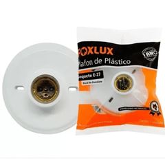 BOCAL DEC PORCELANA PLAFON E27 PT FOXLUX
