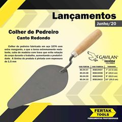 COLHER PEDREIRO GAVILAN OVAL 10 FERTAK