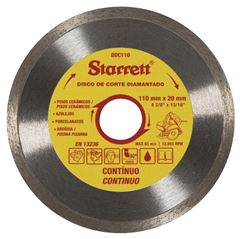 DISCO DIAMANTADO CONTINUO 110MMX20MM STARRETT