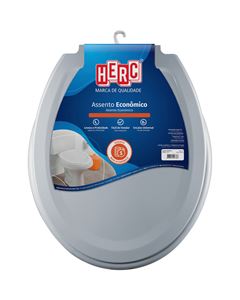 ASSENTO SANITARIO ECONOMICO CINZA ESCURO HERC