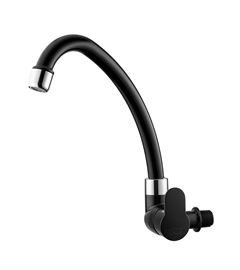 TORNEIRA COZINHA PAREDE BICA MOVEL TIVOLI PRETA HERC