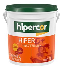 TINTA ACRILICA INTERNA HIPER D+ 3,6L BRANCO GELO HIPERCOR