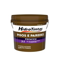 TINTA ACRILICA PREMIUM PISOS E PAREDES 3L CINZA HIDROTINTAS