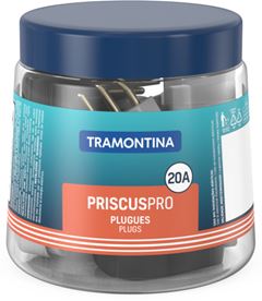 PLUGUE ANGULAR 2P 20A PT/BR 250V  14 UNIDADES TRAMONTINA