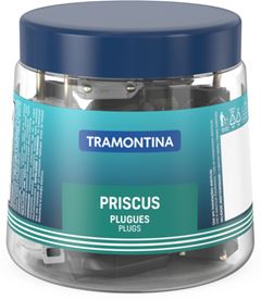 PLUGUE MACHO 2P 10A PT/BR 250V 42 UNIDADES TRAMONTINA