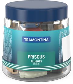 PLUGUE MACHO 2P 10A 6 CORES 250V 42 UNIDADES  TRAMONTINA