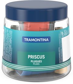 PLUGUE FEMEA 2P 10A 6 CORES 250V 24 UNIDADES TRAMONTINA