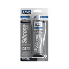 ADESIVO SILICONE ALTA TEMPERATURA 50G CINZA BLISTER TEKBOND