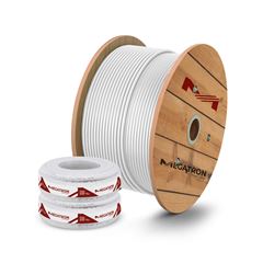CABO COAXIAL CARRETEL SERIE 06 67 300M BRANCO MEGATRON